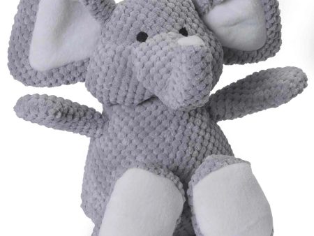 goDog Checkers Elephant w Chew Guard Plush Dog Toy Large For Sale