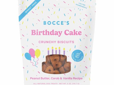 Bocce s Bakery Birthday Cake Biscuit Dog Treats 5oz Supply