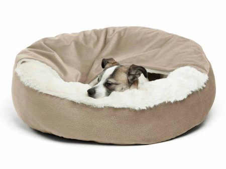 Best Friends by Sheri Cozy Cuddler Ilan Cat & Dog Bed Taupe 24x24 For Cheap