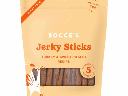 Bocce s Bakery Turkey Grazers Jerky Sticks Dog Treats 4oz Fashion