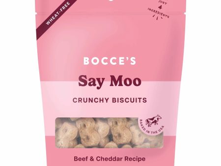 Bocce s Bakery Say MOOOO Biscuit Bags Dog Treats 5oz For Discount