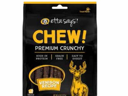 Etta Says! Chew Premium Crunchy Venison Dog Chew 4.5oz Online