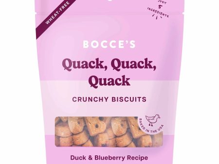 Bocce s Bakery Quack Quack Quack Biscuit Bags Dog Treats 5oz Sale