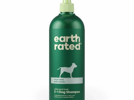 Earth Rated 3 in 1 Dog Shampoo Short Coat 16oz Hot on Sale