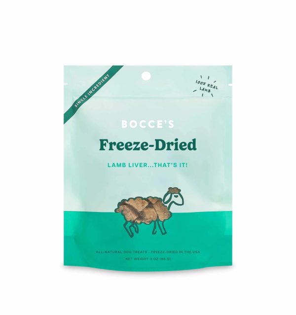 Bocce s Bakery Lamb Liver Freeze Dried Treats 3oz For Discount