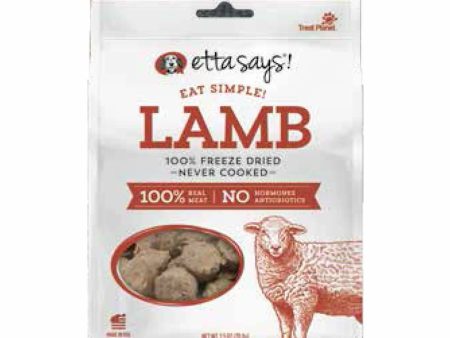 Etta Says! Eat Simple! 100% Freeze Dried Dog Treats Lamb 2.5oz on Sale