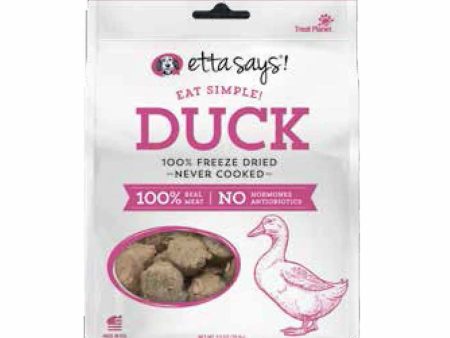 Etta Says! Eat Simple! 100% Freeze Dried Dog Treats Duck 2.5oz Online