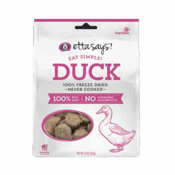 Etta Says! Eat Simple! 100% Freeze Dried Dog Treats Duck 2.5oz Online