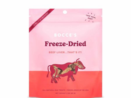 Bocce s Bakery Beef Liver Freeze Dried Treats 3oz For Discount