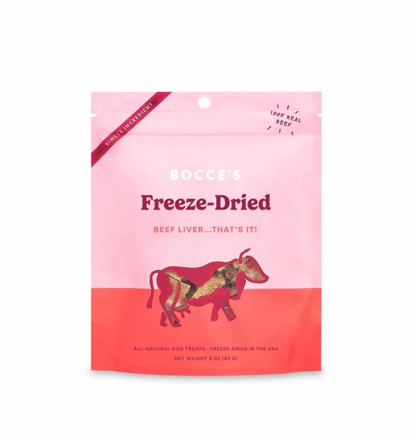 Bocce s Bakery Beef Liver Freeze Dried Treats 3oz For Discount