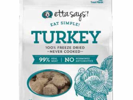 Etta Says! Eat Simple! 100% Freeze Dried Dog Treats Turkey 2.5oz Fashion