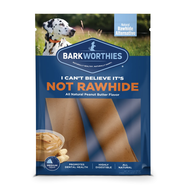 Barkworthies I Can t Believe It s Not Rawhide Rolls Peanut Butter Online