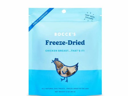 Bocce s Bakery Chicken Breast Freeze Dried Treats 3oz Hot on Sale