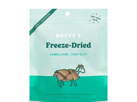 Bocce s Bakery Lamb Liver Freeze Dried Treats 3oz For Discount