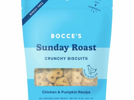 Bocce s Bakery Sunday Roast Biscuit Bags Dog Treats 5oz For Discount