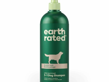 Earth Rated 3 in 1 Dog Shampoo Double Coat 16oz For Discount