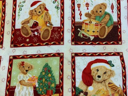 Christmas Teddies 14119-01, 7.48 metre cut Online now