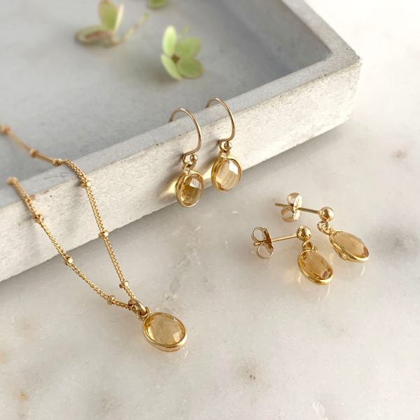 Citrine Drop Earrings Sale