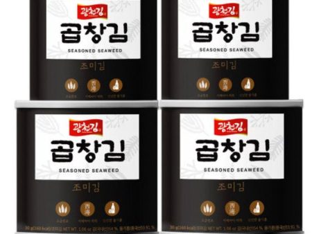 KWANGCHEONKIM Seasoning Seaweed 30g*4can Cheap