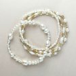 Freshwater Pearl Stretch Bracelet with Small Oval Pearls Sale