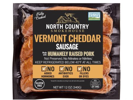 North Country Vermont Cheddar Sausage (4), 12oz Cheap