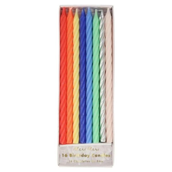 Multi Neon Twisted Candles Online Hot Sale