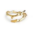 Twig Band Open Overlap Ring in Solid Gold Online Hot Sale