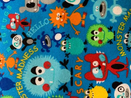 Flannel Prints Monster Madness 8156-0250, 6 metre cut Online now