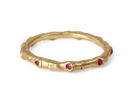 Hebe Twig Eternity Ring with Pink Sapphires Sale