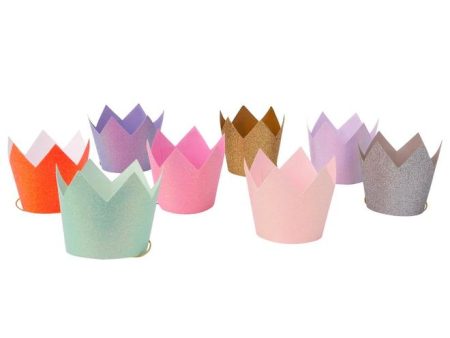 Mini Glitter Party Crowns Supply