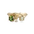 Willow Twig Statement Ring with Tourmalines and a Diamond Fashion