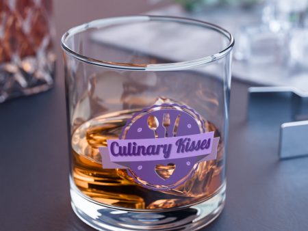 Culinary Kisses Rocks Glass, 10oz Online Hot Sale