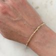 Nugget Bead Bracelet in 9 carat gold - full bracelet Fashion