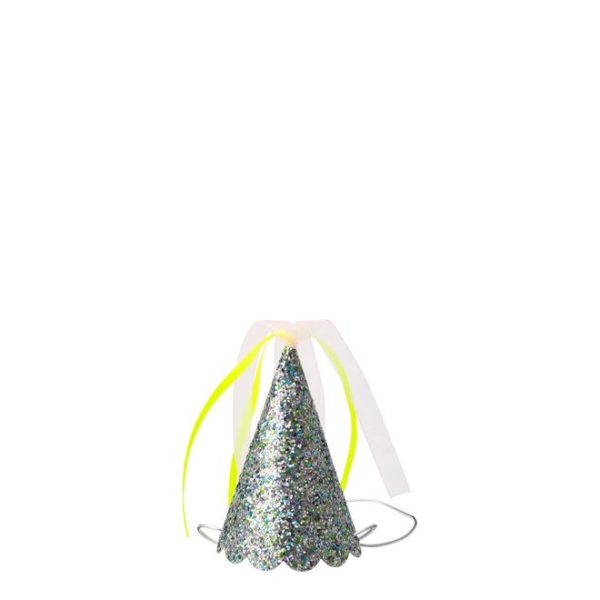 Silver Sparkle Mini Party Hats Online Hot Sale