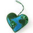 HEART EARTH BEADED PLUSH ORNAMENT For Cheap