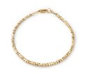 Nugget Bead Bracelet in 9 carat gold - full bracelet Fashion