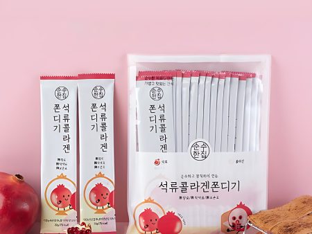 순수한집 Pomegranate Collagen jjondegi(쫀득이) 15pack 330g Online Sale