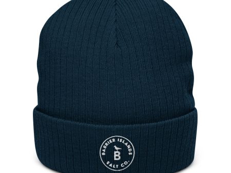 Ribbed Knit Logo Beanie Online Sale