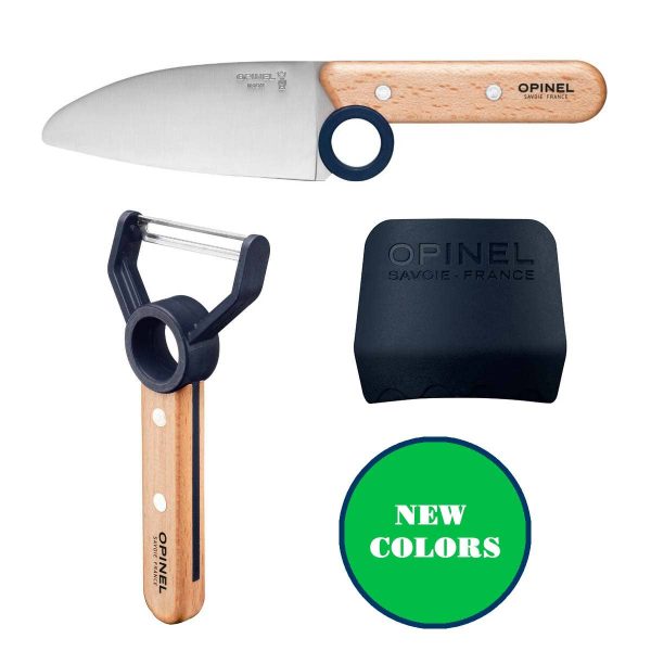 Le Petit Chef 3pc Knife Set (New Colors): Navy Online Sale