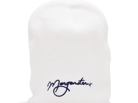 White Logo Beanie For Sale