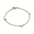 Little Heart or Little Star Bracelet in Solid Gold For Discount