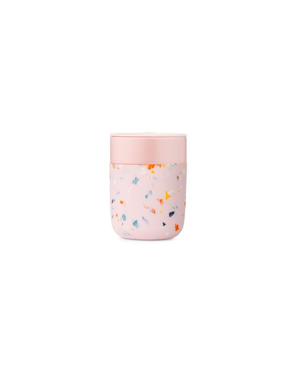 Reusable Ceramic Mug: Terrazzo Blush   12 oz For Discount