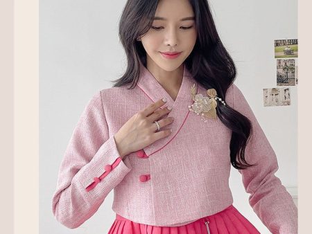 Minhanbok Women s Living Hanbok No.56 Brisa Women s One-Piece Improved Fusion Waist Skirt Dress For Discount