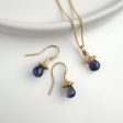 Marigold Twig Drop Earrigns with Iolite Drops Online Sale