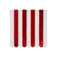 Shiny Red Stripe Large Napkins Online Hot Sale