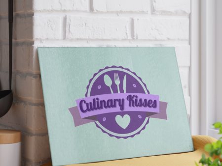 Culinary Kisses Glass Cutting Board Cheap