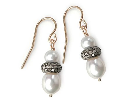 Freshwater Pearl and Diamond Statement Earrings Online Sale