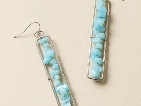 AMAZONITE EARRINGS Cheap