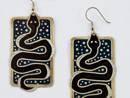 SNAKE SCENE EARRINGS Discount