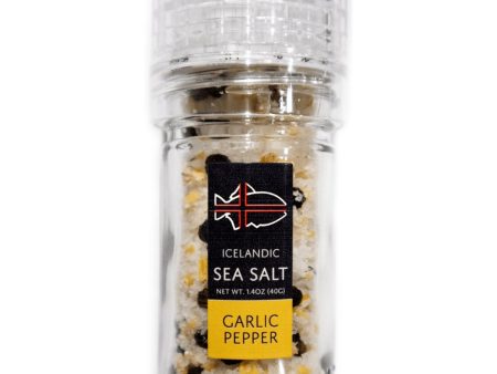 Garlic Pepper - Icelandic Sea Salt Online now